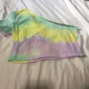 Girls tie dye crop top